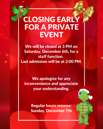 Closing Early-December 6th